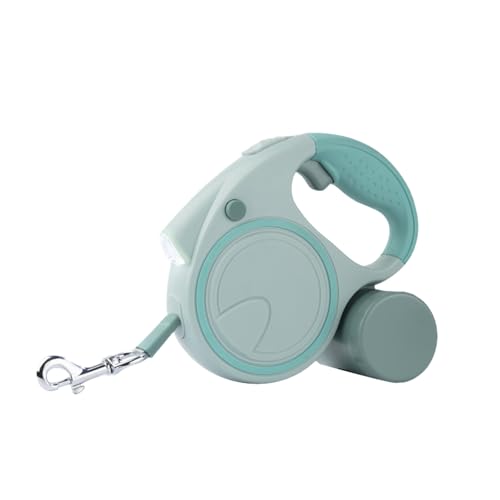 Poo4kark Pet 16 Fuß Lange einziehbare Hundeleine mit Licht Hundekotbeutelspender, einziehbare Hundeleine, Trainingsleine zum Spazierengehen, verbessertes Verriegelungssystem, (B, 15.5x14cm) von Poo4kark