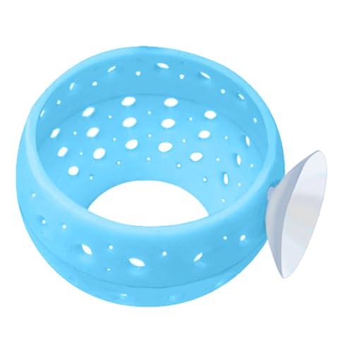 Poo4kark Pet Aquarium-Dekorationen, Fischtank-Tunnel mit Saugnäpfen für Unterwasserlandschaften Fischspielversteck (Blue, 8X5cm) von Poo4kark