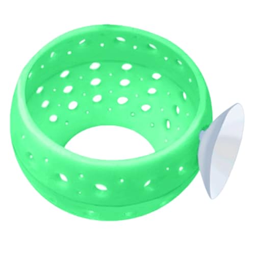 Poo4kark Pet Aquarium-Dekorationen, Fischtank-Tunnel mit Saugnäpfen für Unterwasserlandschaften Fischspielversteck (Green, 8X5cm) von Poo4kark