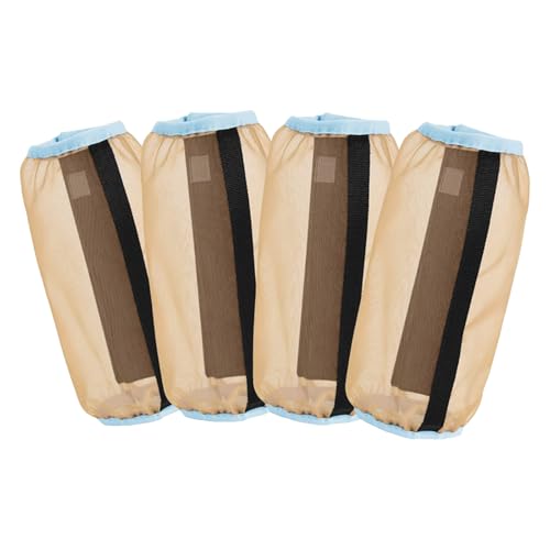 Poo4kark Pet Beinwickel für Pferde, Schutzausrüstung für Pferdesporttraining Reitstallzubehör, langlebige, atmungsaktive Unterstützung (Khaki, One Size) von Poo4kark