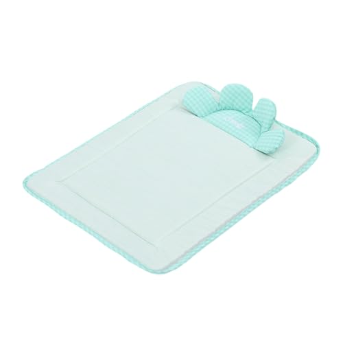 Poo4kark Pet Bett mit Kissen, L-förmiges Sofa-Design, atmungsaktive Sommermatte, geeignet für kleine Katzen, waschbare, rutschfestes beruhigendes Bett, geeignet für Hauskatzen, (Mint Green, 50x38cm) Poo4kark Pet Bett mit Kissen, L-förmiges Sofa-Design, atmungsaktive Sommermatte, geeignet für kleine Katzen, waschbare, rutschfestes beruhigendes Bett, geeignet für Hauskatzen, (Mint Green, 50x38cm) von Poo4kark