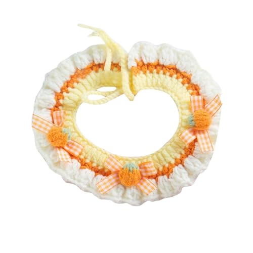 Poo4kark Pet Gestricktes Katzenhalsband, verstellbar für kleine Katzen bequem, perfekt für den Alltag Outdoor-Abenteuer. (A, One Size) von Poo4kark