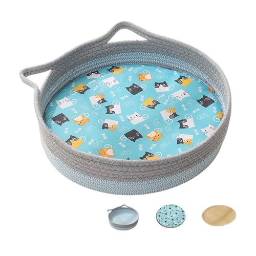 Poo4kark Pet Gewebtes Seil Katze 2025 Haustier Gewebtes Seil Katze Haustier Griffpolster Schutz Möbel (D, One Size) von Poo4kark