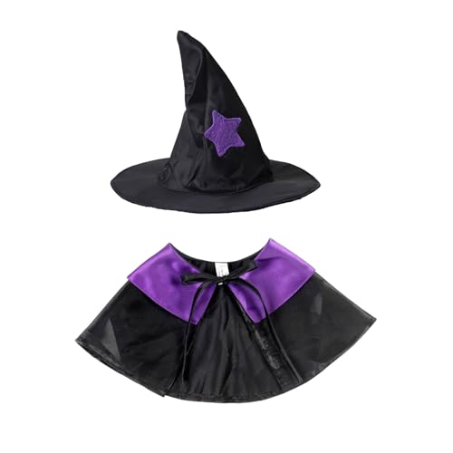 Poo4kark Pet Halloween Haustierkostüme Katzenkostüme Lustige Katzenkostüme Welpenkostüme Umhänge Hüte (B, One Size) von Poo4kark