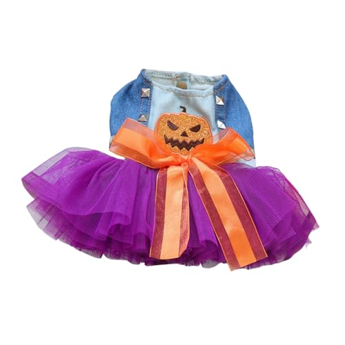 Poo4kark Pet Haustier-Halloween-Kostüm für Hunde Katzen, süßes, lustiges Tier-Outfit, Urlaubsparty, verkleiden Sie Sich, Cosplay, Welpenbekleidung (Orange3, 25x18x1cm) von Poo4kark