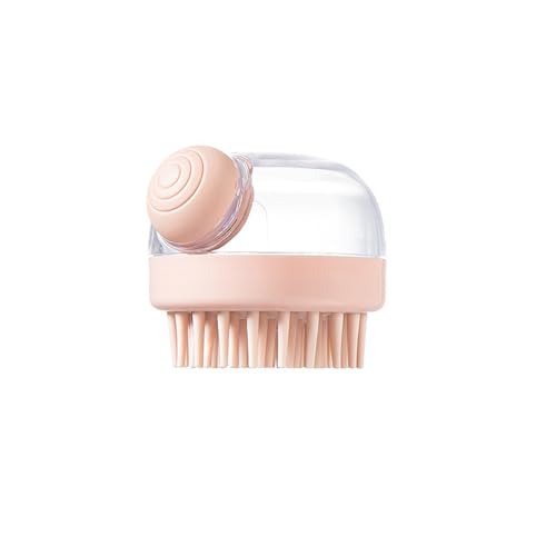 Poo4kark Pet Haustier-Hunde-Shampoo-Massagebürste Massagekamm Fellpflege-Schrubber Duschbürste zum Baden Weiche Silikonbürsten Fellpflegebürste Badebürste für Katzen Hunde Gr (One Size) von Poo4kark