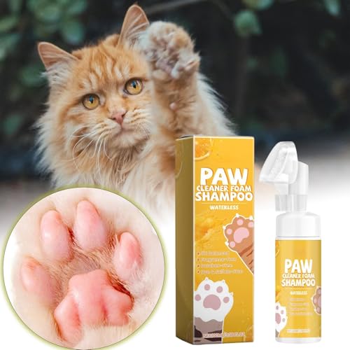 Poo4kark Pet Haustier-Reinigungsschaum für Hunde Katzen, Lösung für den Innen- Außenbereich, Tierversorgung (100 ml) (Yellow, 18x5cm) von Poo4kark