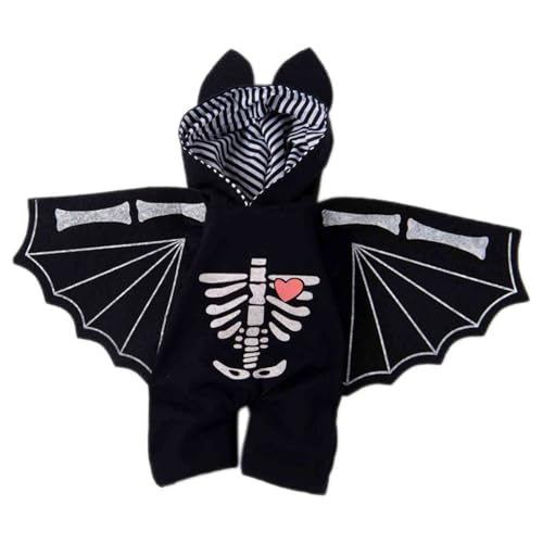 Poo4kark Pet Haustierkostüm mit Halloween-Thema, Hundehut für Katzen Hunde, leichtes, langlebiges bequemes Outfit für Festliche Partys Cosplay-Events (Black, L) von Poo4kark