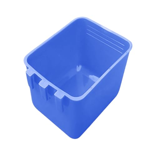 Poo4kark Pet Hühnerfutterspender, Wasserspender zum Aufhängen, 473 ml, Kaninchen-Wasserbecher, Käfig, Vogelfuttertablett, Futter- Trinknapf mit Haken, Wasserspender für Kaninchen, (Blue, 12.5x9.5cm) von Poo4kark