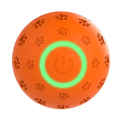 Poo4kark Pet Hundespielzeug, großes Haustier, hüpfendes Hundespielzeug, selbstaktivierendes Sportspielzeug, rollendes großes Haustier, Sport für 2025 (orange gelb) (Orange, 7.5x7.5cm) von Poo4kark