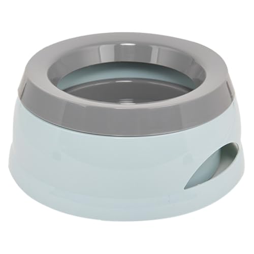 Poo4kark Pet Hundewassernapf, kein Verschütten, Haustier-Wassernapf, Rutschfester Boden, 750 ml/25 oz, langsame Wasserfütterer für Hunde Katzen (Blue, One Size) von Poo4kark