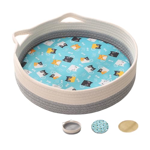 Poo4kark Pet Katze Katze Matratze Hund Serie Katze Schleifen Matratze Kühlen Warmen Internet Haustier Katze Schlafen (E, One Size) von Poo4kark