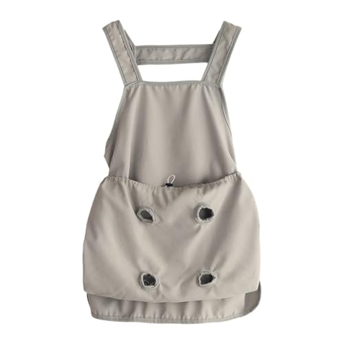 Poo4kark Pet Katzengurt, Hunderucksackschürze, kleine mittelgroße Haustiergurte, Katzengurt-Tragetasche, Hände weich atmungsaktiv, geeignet für Katzen Hunde (Grey, 79cm) von Poo4kark