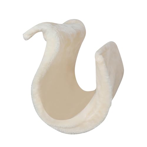 Poo4kark Pet Katzenweich mit stabilem Rahmen, der kleinen Tieren einen warmen bequemen Schlaf bietet (Beige, 45X30X4CM) von Poo4kark
