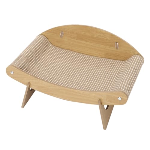 Poo4kark Pet Kratzbrett für Katzen, Kratzpads für Hauskatzen, Sisal-Möbelschutz, Spielmatte für Welpen, Verwendung auf Couch, Boden, Teppich, Haustierbedarf für den Innenbereich (Khaki, 56x43x25cm) von Poo4kark