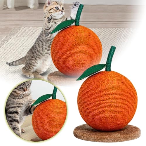 Poo4kark Pet Langlebiges Katzenkratzbrett für Hauskatzen, orangefarbenes Kratzbrett, Heimtierbedarf zum Kürzen der Nägel zur Stressreduzierung (Orange, 29x42cm) von Poo4kark