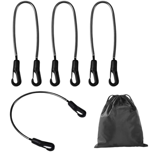 Poo4kark Pet Pferdedeckengurte, elastischer Schweifgurt | Pferdedecken-Beingurt | Verstellbares, strapazierfähiges Nylon, langlebige sichere Pferdedeckenverschlüsse, bequem, perfekt (Black, 28x18x3cm) von Poo4kark