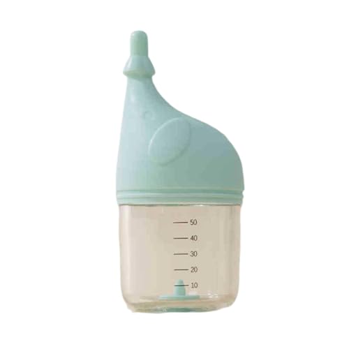 Poo4kark Pet Supplies Silikonflasche für Welpen mit 50ML Inhalt zur einfachen Fütterung von Neugeborenen ideal für Katzen Hunde (Sky Blue, 11.8x4.6cm) von Poo4kark