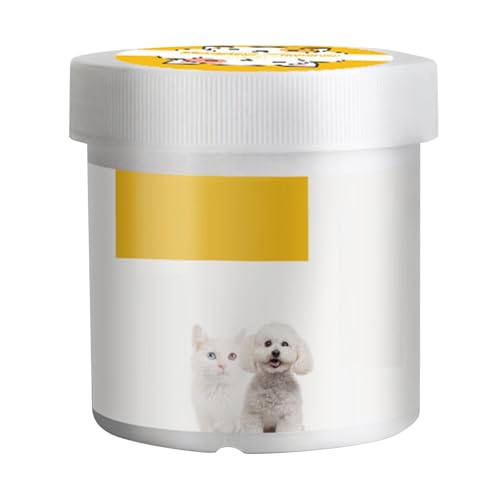 Poo4kark Pet Tierhaarentferner, Reinigungstücher für Tränenflecken, weicher Dicker Vliesstoff, für den Innen- Außenbereich, ideal für, mit 10 ml (Yellow, 8X7X7cm) von Poo4kark