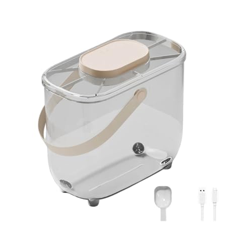 Poo4kark Pet Vakuumversiegelter Tierfutterbehälter, luftdichter Behälter mit großer Kapazität für Katzen- Hundefutter mit intelligenter Vakuumtechnologie zum Frischhalten von Tierfutter (White, A) Poo4kark Pet Vakuumversiegelter Tierfutterbehälter, luftdichter Behälter mit großer Kapazität für Katzen- Hundefutter mit intelligenter Vakuumtechnologie zum Frischhalten von Tierfutter (White, A) von Poo4kark