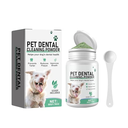 Poo4kark Pet Zahnreinigungspulver für Hunde Pulver für Hunde Pulver gegen Mundgeruch bei Hunden Reduziert Plaque pflegt den Mund. Lebensmittelzusatzstoff unterstützt den Mund (White, 4.5x4.5x8.3cm) Poo4kark Pet Zahnreinigungspulver für Hunde Pulver für Hunde Pulver gegen Mundgeruch bei Hunden Reduziert Plaque pflegt den Mund. Lebensmittelzusatzstoff unterstützt den Mund (White, 4.5x4.5x8.3cm) von Poo4kark