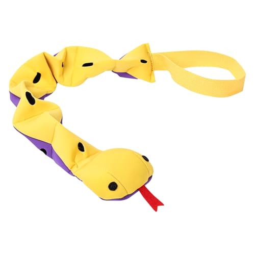 Poo4kark Pet Zweifarbiges Schnüffel- Schnüffelspielzeug für Hunde, Puzzle-Lösung, Leckage-Fütterung, Zähneknirschen, Stockspielzeug, Stressabbau, interaktives Haustierspielzeug (Yellow, 16cm) von Poo4kark