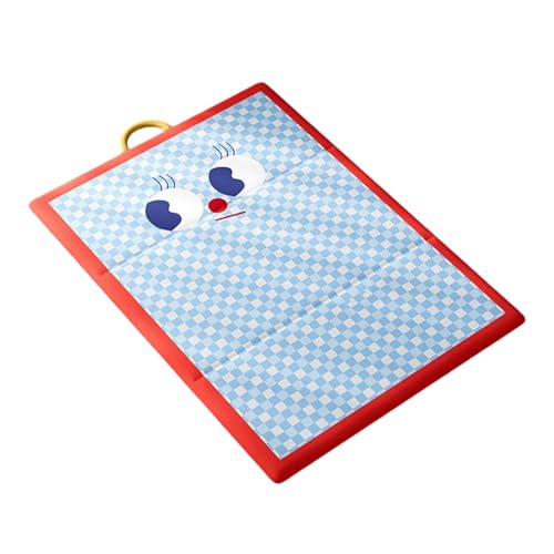 Poo4kark Pet für Hunde 2025 Haustiermatte für Hunde Katzen, tragbares, kühles Hundebett für den Sommer, waschbar, ideal für den Innen- Außenbereich (Red2, 60X42CM) von Poo4kark