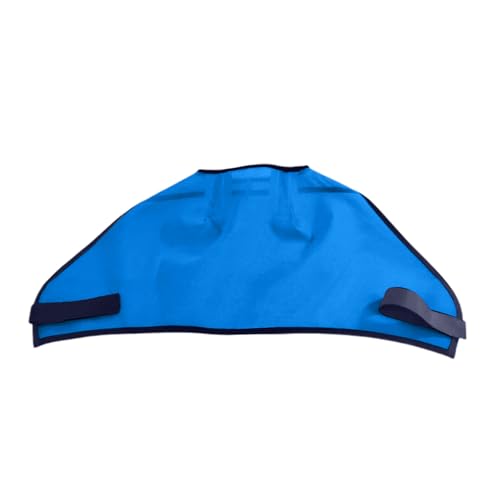 Poo4kark Pferdefliege mit Pferdefliege, Vollgesichtsabdeckung feinem Netzgewebe, bietet eine bessere Luftzirkulation für Pferde (Blue, 75x39cm) von Poo4kark