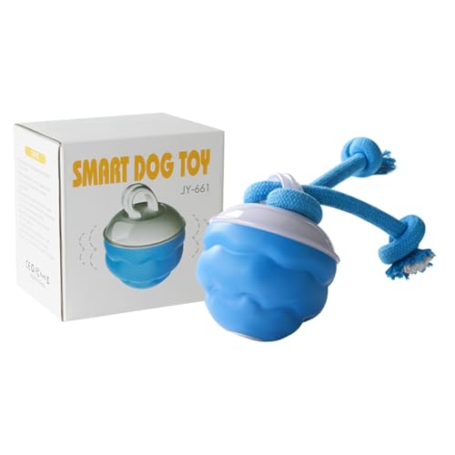 Poo4kark Power Tail 2.0 Hundespielzeug Powertail 2.0 Beweglicher Hund mit bewegungsaktiviertem interaktivem Hundespielzeug für Aggressive Kauer Automatisches Rollspielzeug für (Blue, 11x7.5x7.5) von Poo4kark