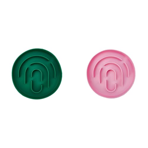 Poo4kark Runde Antischlingnapf Hunde für Katzen Welpen, Anti Schling Napf Hund Silikon Slow Feeder Katze Nassfutter, Antischlingnapf Anti-Rutsch (2A, ø15CM) von Poo4kark