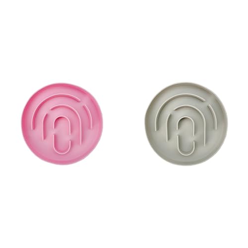 Poo4kark Runde Antischlingnapf Hunde für Katzen Welpen, Anti Schling Napf Hund Silikon Slow Feeder Katze Nassfutter, Antischlingnapf Anti-Rutsch (2B, ø15CM) von Poo4kark