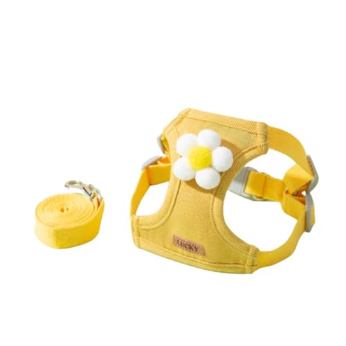 Poo4kark Step-In-Hundegeschirr -Leine zum Spazierengehen – verstellbare -Zug-Weste, weiches, atmungsaktives Netzgewebe, niedliches Design für Hunde (D, One Size) von Poo4kark