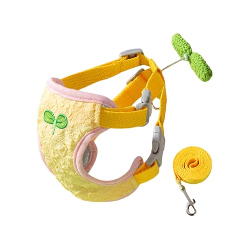 Poo4kark Step-In-Hundegeschirr -Leine zum Spazierengehen – verstellbare -Zug-Weste, weiches, atmungsaktives Netzgewebe, niedliches Design für Hunde (E, One Size) von Poo4kark
