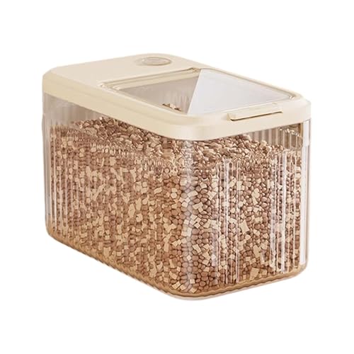 Poo4kark Tierfutterbehälter, luftdicht, Hundefutterbehälter, Spender für Sojamehl, Getreide, Kaninchenstall, Garage, 1 Stück (Clear, A) von Poo4kark