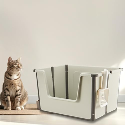 Poo4kark Tragbares, zusammenklappbares Katzenzubehör – einfach zu verwendendes Haustier für den Innenbereich, ideal für Katzenliebhaber (A, 50X40X30CM) von Poo4kark