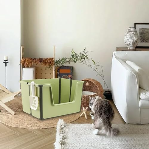 Poo4kark Tragbares, zusammenklappbares Katzenzubehör – einfach zu verwendendes Haustier für den Innenbereich, ideal für Katzenliebhaber (B, 50X40X30CM) von Poo4kark