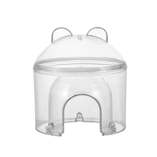 Poo4kark Transparente Kuppel Kunststoff für Hamster, Eisschutz für die Sommerhitze im Innenbereich, Lebensraum für kleine Haustiere (Clear, 15cm) von Poo4kark