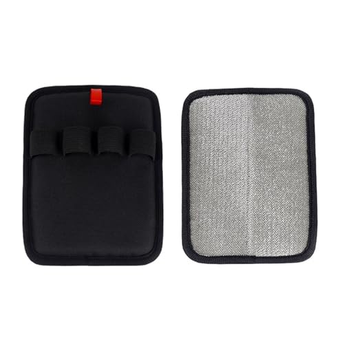 Poo4kark Verbesserter elektrostatischer Tierhaarentferner Wiederverwendbare Teppichbürste Effektiv gegen Katzenhaare Praktisches Haarentfernungszubehör (Black, 17.5X13X2cm) von Poo4kark