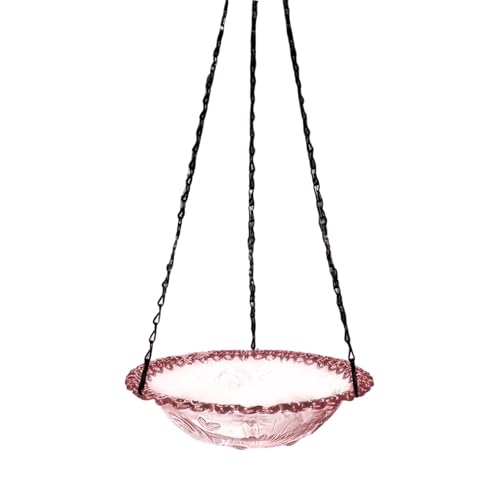 Poo4kark Vogeltränken für Garten, dekorativer Vogelaufhänger Metall, vielseitige Vogelbadschale für Außenbereiche, ideal für Naturverbundenheit, 1 Stück (40x23.5x5.5cm) von Poo4kark