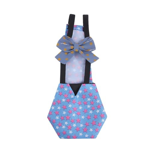 Poo4kark Wiederverwendbare Hühnerkleidung mit verstellbarem Zubehör für Geflügel (Blue, 31x13cm) von Poo4kark