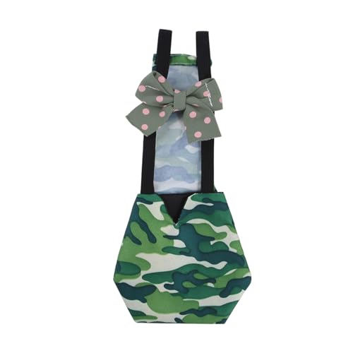 Poo4kark Wiederverwendbare Hühnerkleidung mit verstellbarem Zubehör für Geflügel (Green, 31x13cm) von Poo4kark