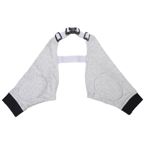 Verstellbare Vrontbeinbandage mit Polsterung für optimale Gelenkunterstützung bei Hunden Katzen mit wärmendem Winterkomfort (C, 灰色l) von Poo4kark