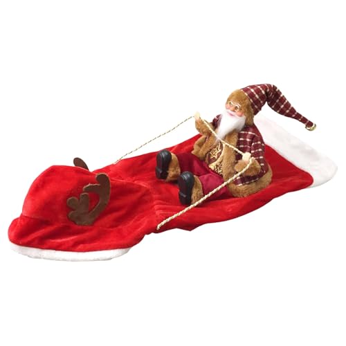 Weihnachtsmann Reitkostüm Festliche Hundeoutfits Für Kleine Mittelgroße Große Welpen (Red, D) von Poo4kark