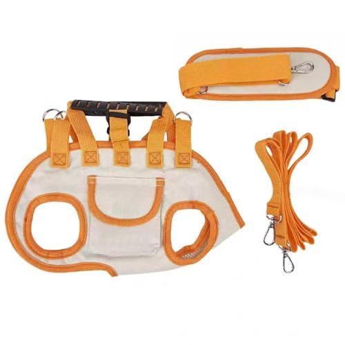 Yorkie Schulter Tragetasche Kleine Welpen Front Geldbörse Weste Geschirr Faltbarer Medium Sling Rucksack Zur Unterstützung Für Hunde (A, One Size) von Poo4kark