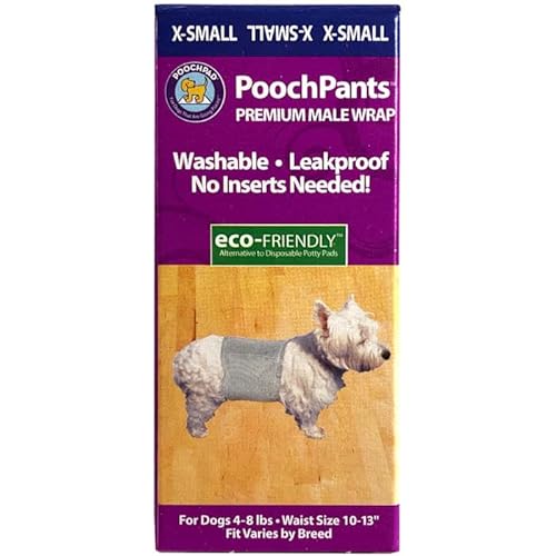 PoochPads PoochPants Wiederverwendbare Hundewindel, Größe XS von Pooch Pads