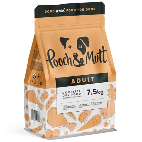 Pooch & Mutt - Erwachsene Hunde, Getreidefreies Hundetrockenfutter, Huhn & Superfood Mischung, 7,5 kg von Pooch and Mutt