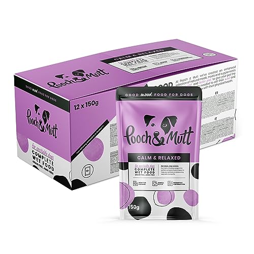 Pooch & Mutt - Ruhe & Balance, Nassfutter für Hunde (Getreidefreies), Lamm- und Rindfleisch, 12 x 150 g von Pooch & Mutt