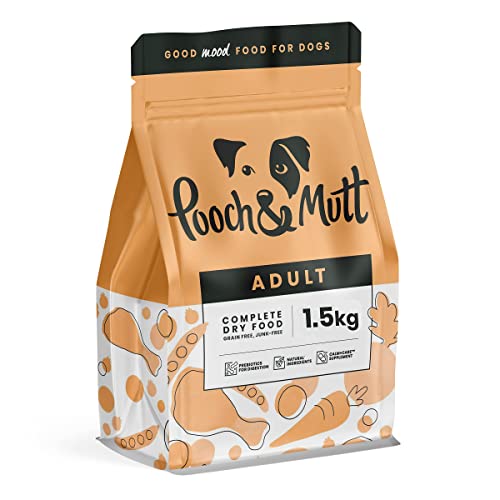 Pooch & Mutt - Getreidefreies Trockenfutter mit Superfoods für Ausgewachsene Hunde, 1,5 kg. von Pooch & Mutt