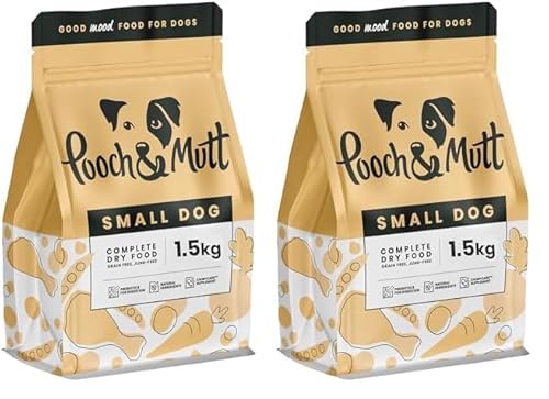 Pooch & Mutt - Getreidefreies Trockenfutter mit Superfoods für Hunde Kleiner Rassen, 1,5 kg (Packung mit 2) von Pooch & Mutt