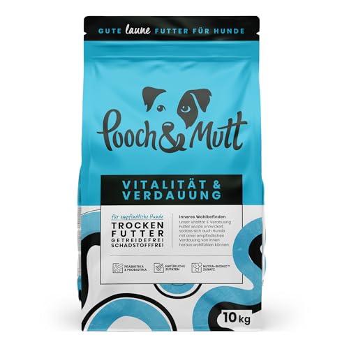 Pooch & Mutt - Vitalität & Verdauung, Getreidefreies Alleintrockenfutter für Hunde, Lachs und Süßkartoffel, 10 kg von Pooch & Mutt